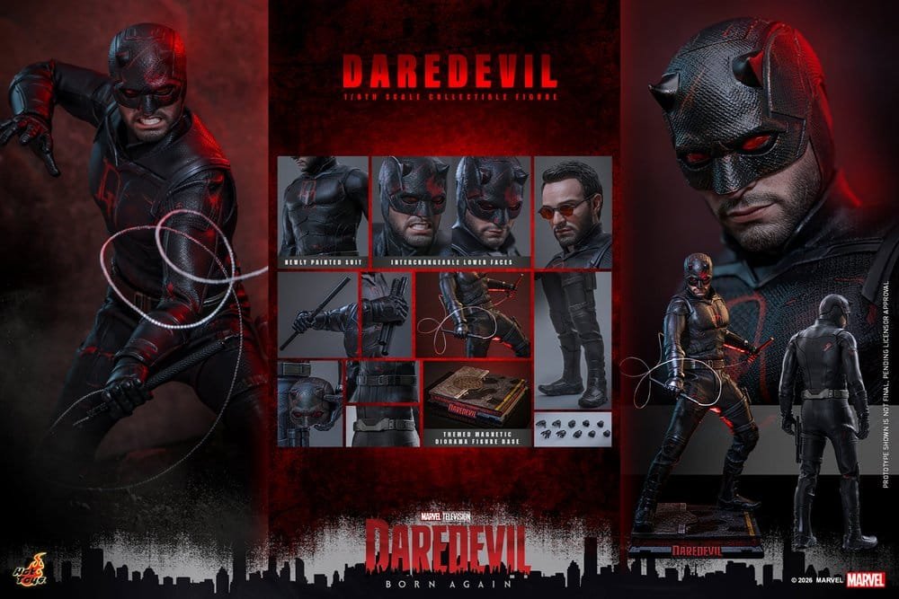 DAREDEVIL: BORN AGAIN DAREDEVIL - MARVEL - FIGURA 1/6 - HOT TOYS - Imagen 23