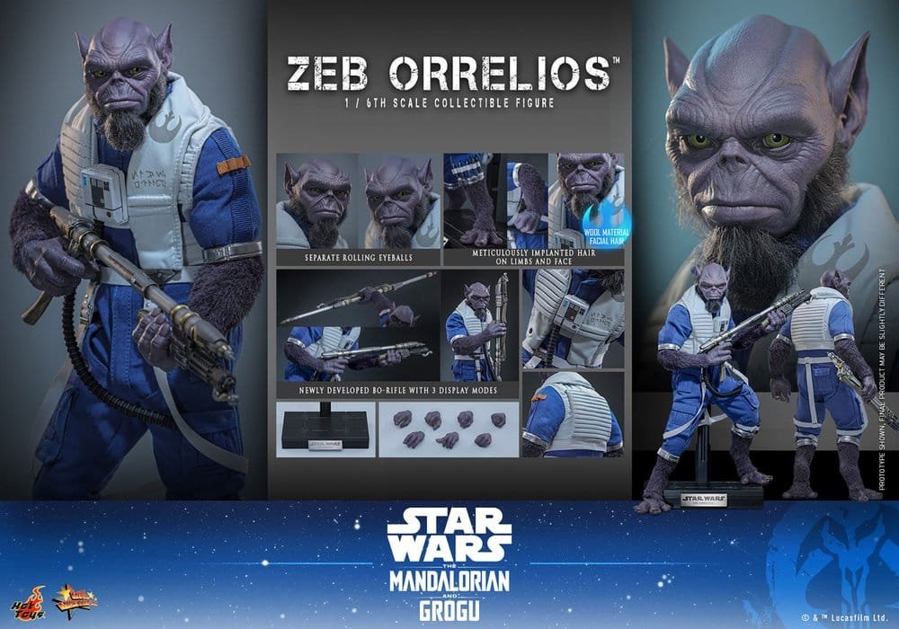 ZEB ORRELIOS - STAR WARS - MOVIE MASTERPIECE - HOT TOYS - Imagen 19