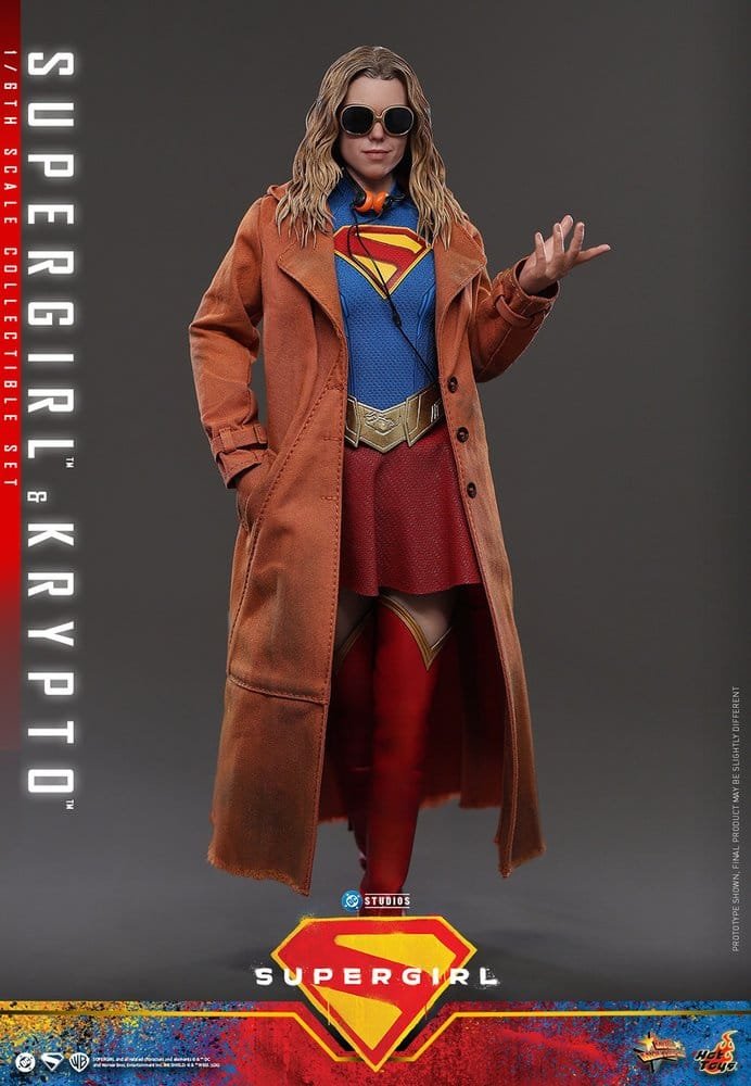 SET DE FIGURAS SUPERGIRL & KRYPTO - DC COMICS - MOVIE MASTERPIECE - HOT TOYS - Imagen 3
