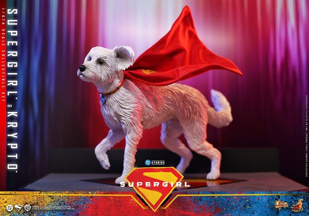 SET DE FIGURAS SUPERGIRL & KRYPTO - DC COMICS - MOVIE MASTERPIECE - HOT TOYS - Imagen 4