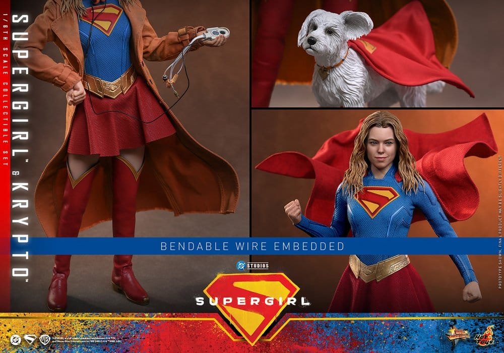 SET DE FIGURAS SUPERGIRL & KRYPTO - DC COMICS - MOVIE MASTERPIECE - HOT TOYS - Imagen 15
