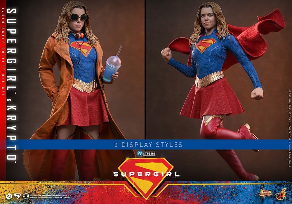 SET DE FIGURAS SUPERGIRL & KRYPTO - DC COMICS - MOVIE MASTERPIECE - HOT TOYS - Imagen 16