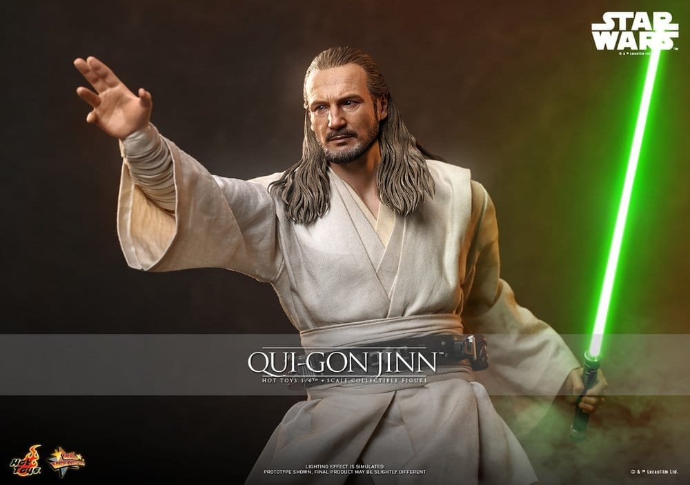 QUI-GON JINN (COLLECTOR EDITION) - STAR WARS - MOVIE MASTERPIECE - HOT TOYS - Imagen 2