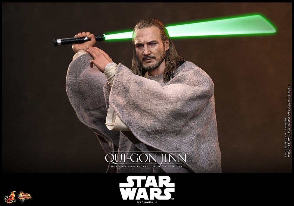 QUI-GON JINN (COLLECTOR EDITION) - STAR WARS - MOVIE MASTERPIECE - HOT TOYS - Imagen 8