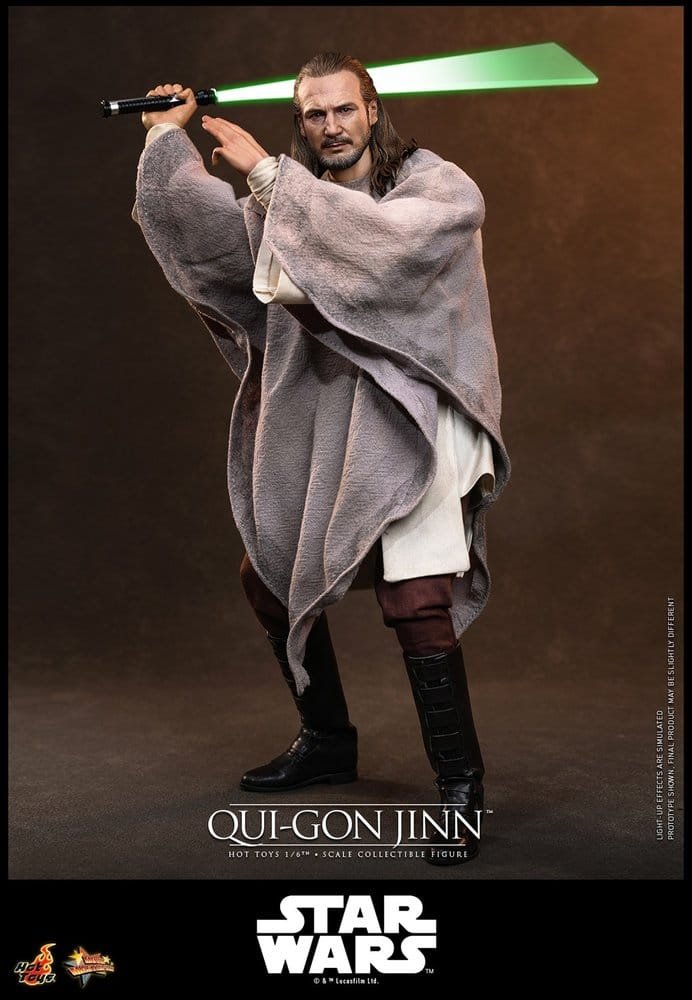 QUI-GON JINN (COLLECTOR EDITION) - STAR WARS - MOVIE MASTERPIECE - HOT TOYS - Imagen 15