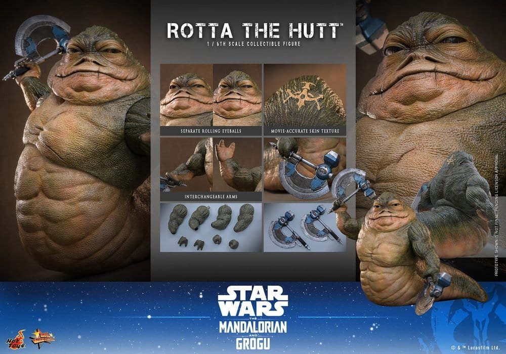ROTTA THE HUTT - STAR WARS - MOVIE MASTERPIECE - HOT TOYS - Imagen 13
