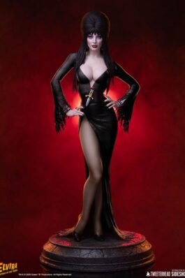 ELVIRA MISTRESS OF THE DARK (BLACK GLITTER DRESS) – ELVIRA – 1/4 CM – TWEETERHEAD