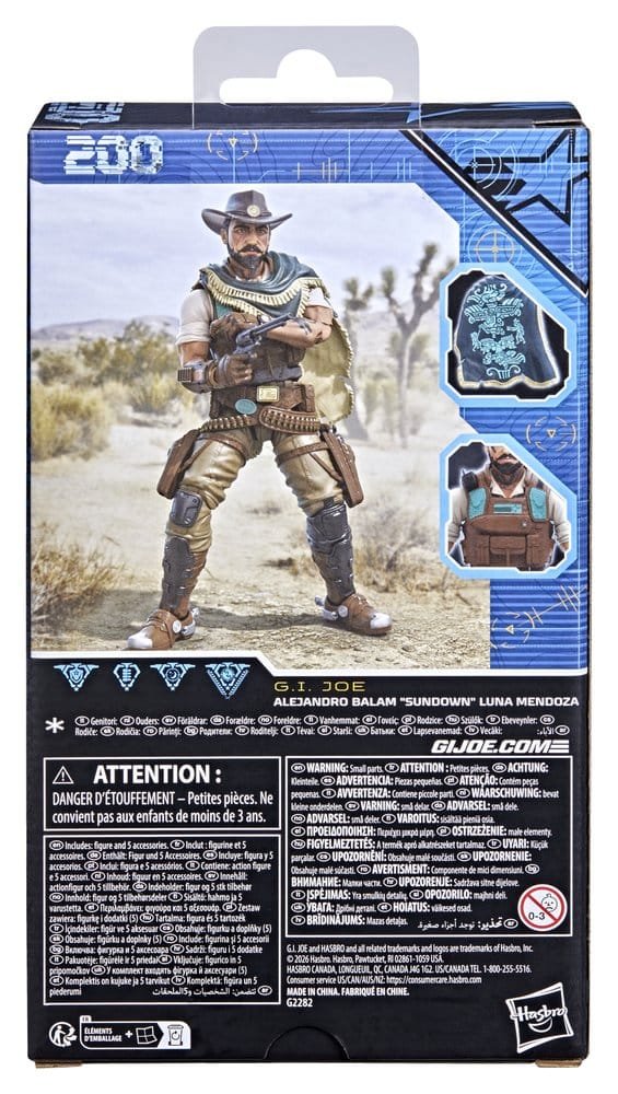 ALEJANDRO BALAM "SUNDOWN" LUNA MENDOZA 15 CM - GI JOE - G.I. JOE CLASSIFIED SERIES #200 - HASBRO - Imagen 2