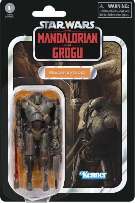 MERCENARY DROID FIGURA 9,5 CM : THE MANDALORIAN AND GROGU – STAR WARS – THE VINTAGE COLLECTION – HASBRO