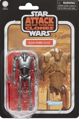 SUPER BATTLE DROID FIGURA 9,5 CM EPISODE II ATTACK OF THE CLONES – STAR WARS – THE VINTAGE COLLECTION – HASBRO