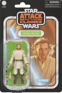 OBI-WAN KENOBI FIGURA 9,5 CM EPISODE II ATTACK OF THE CLONES – STAR WARS – THE VINTAGE COLLECTION – HASBRO