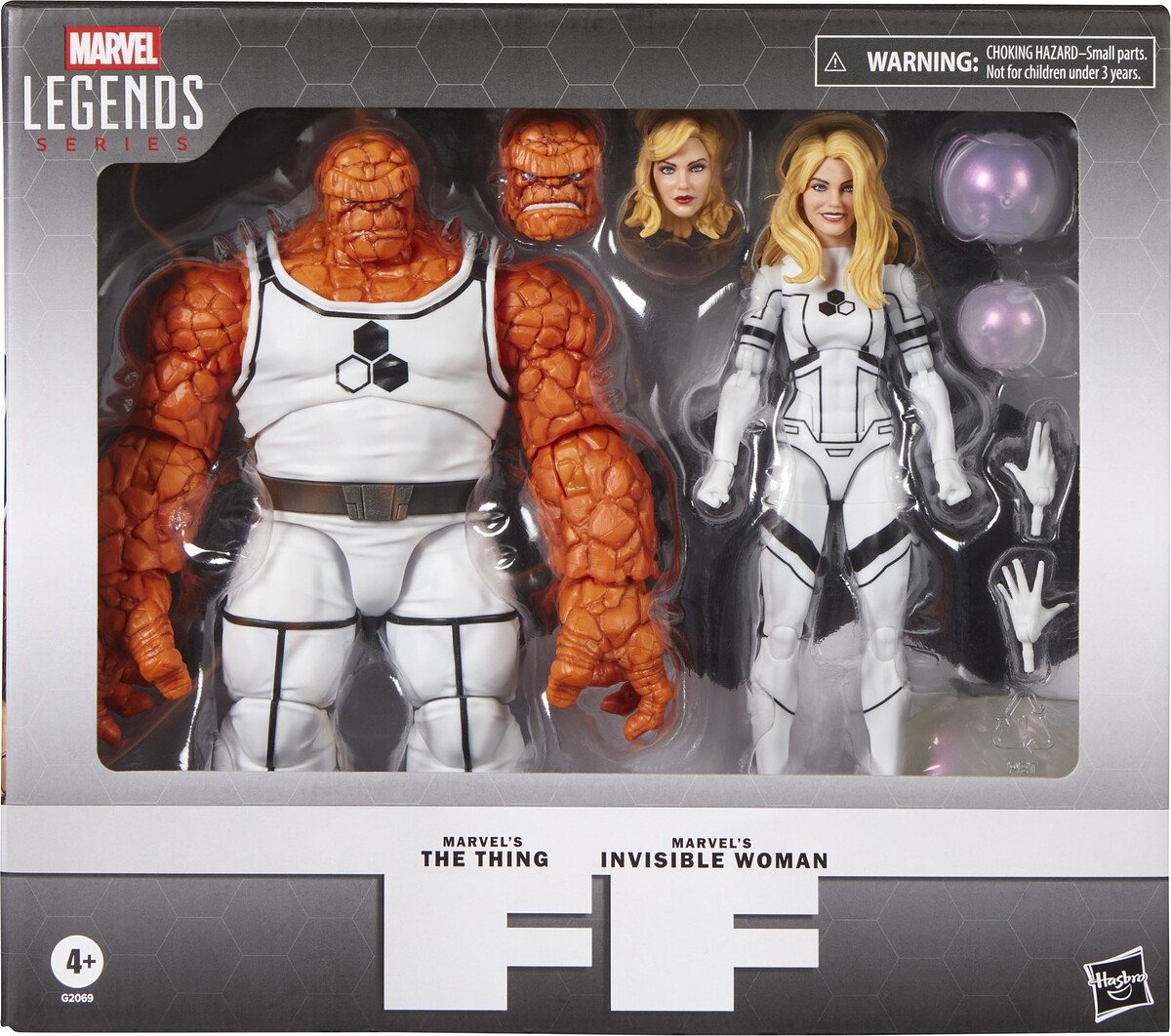 THE THING & INVISIBLE WOMAN PACK 02 FIGURAS 15 CM FANTASTIC FOUR SERIES - MARVEL - MARVEL LEGENDS - HASBRO