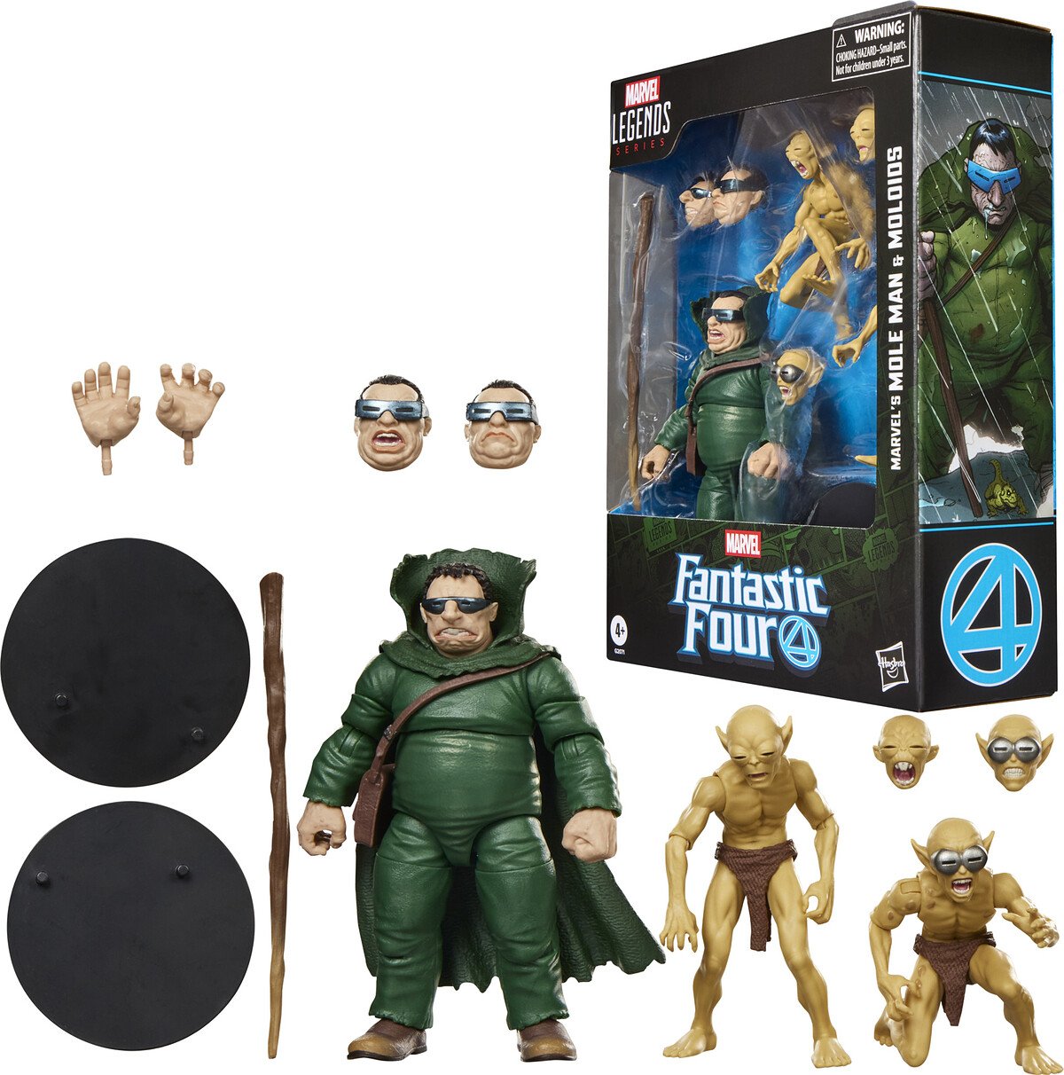 MOLE MAN & MOLOIDS PACK 03 FIGURAS 15 CM FANTASTIC FOUR - MARVEL - MARVEL LEGENDS - HASBRO - Imagen 3