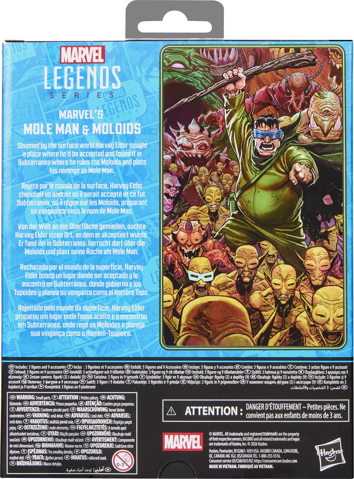 MOLE MAN & MOLOIDS PACK 03 FIGURAS 15 CM FANTASTIC FOUR - MARVEL - MARVEL LEGENDS - HASBRO - Imagen 6