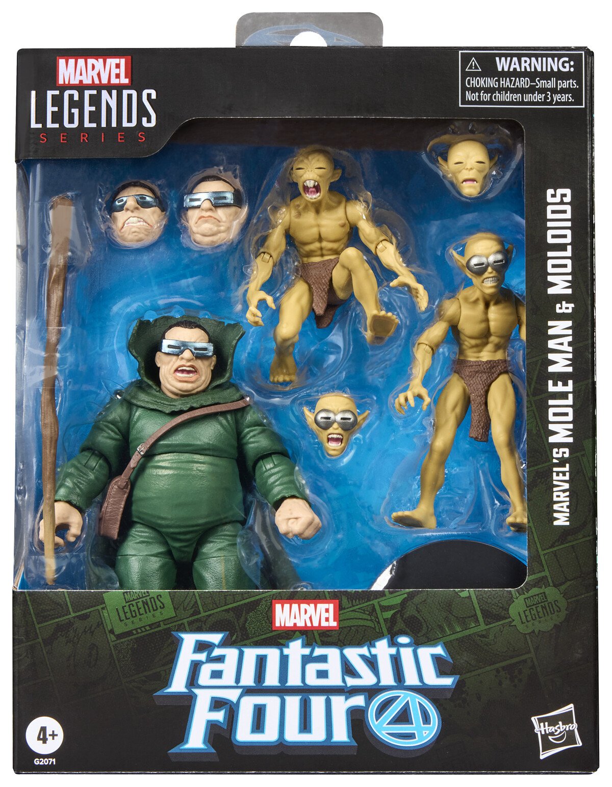 MOLE MAN & MOLOIDS PACK 03 FIGURAS 15 CM FANTASTIC FOUR - MARVEL - MARVEL LEGENDS - HASBRO