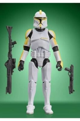 CLONE TROOPER COMMANDER FIGURA 9,5 CM : ATTACK OF THE CLONES – STAR WARS – THE VINTAGE COLLECTION – HASBRO