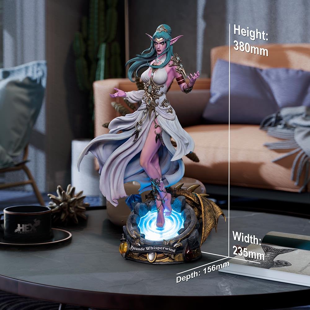 TYRANDE WHISPERWIND - BLIZZARD HEARTHSTONE - 1/6 SCALE STATUE - HEX COLLECTIBLES - Imagen 10