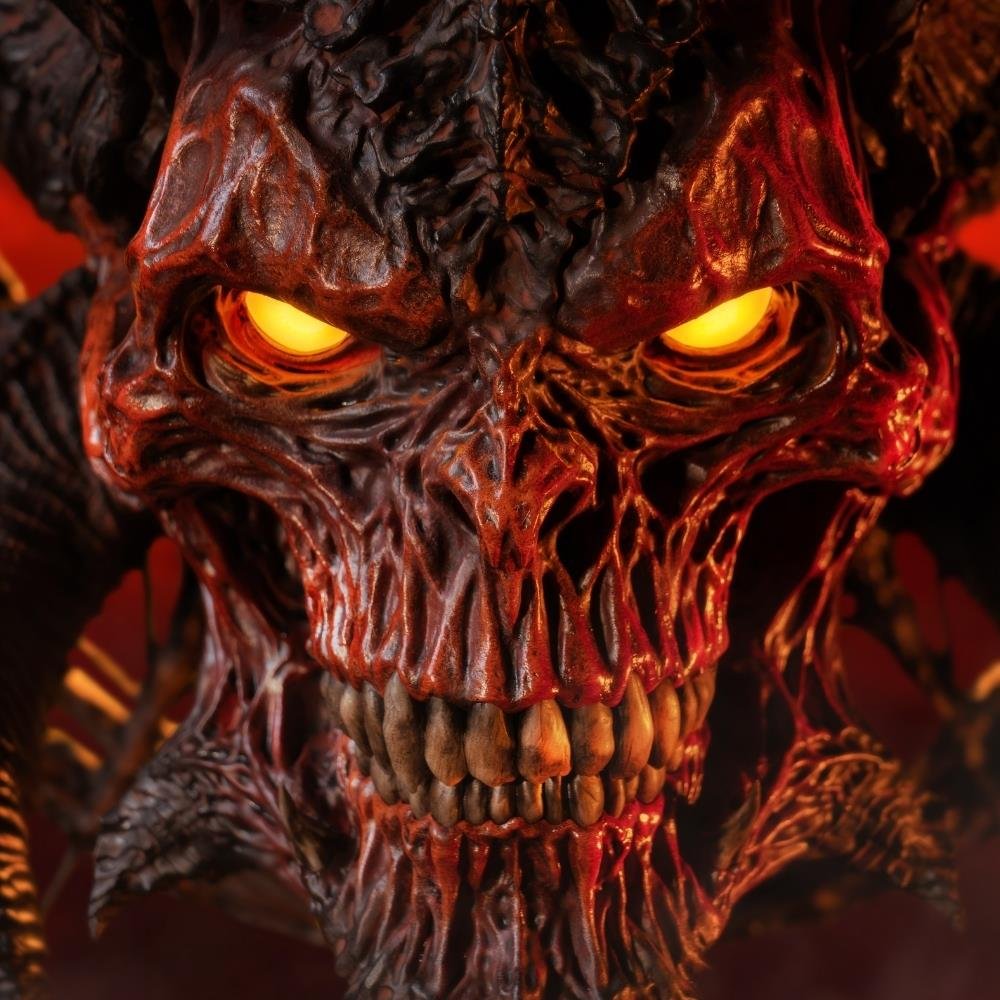 MEPHISTO LIFESIZE MASK LE - DIABLO IV: LORD OF HATRED - PUREARTS - Imagen 7