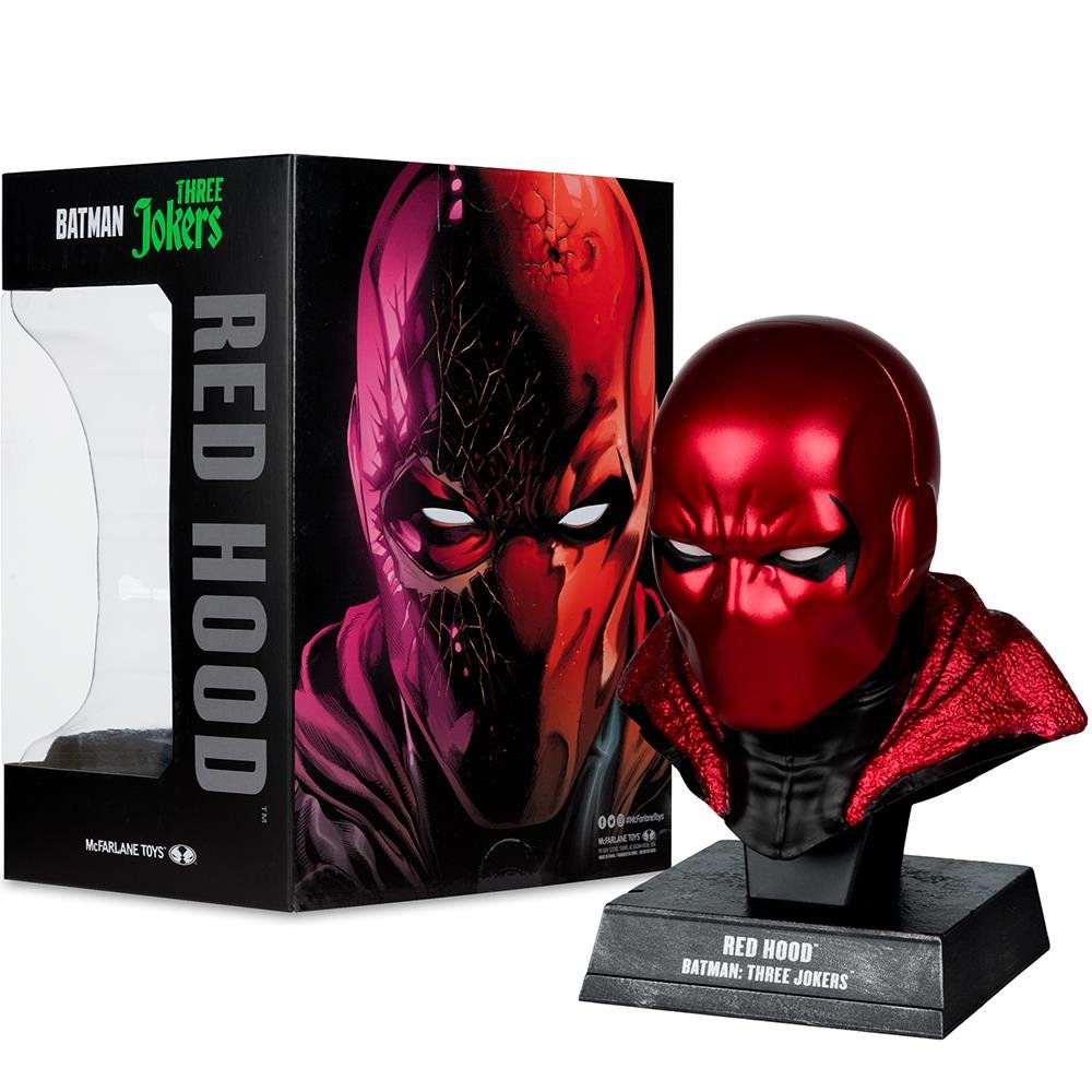 RED HOOD (BATMAN: THREE JOKERS) COWL - DC DIRECT - REPLICA 1/3 SCALE - MCFARLANE TOYS - Imagen 2