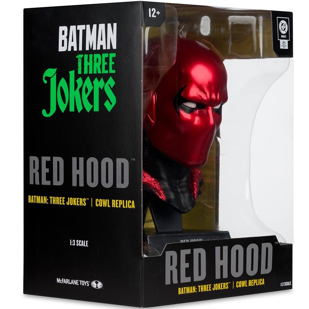RED HOOD (BATMAN: THREE JOKERS) COWL - DC DIRECT - REPLICA 1/3 SCALE - MCFARLANE TOYS - Imagen 8