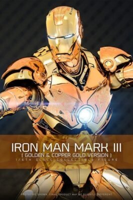 IRON MAN DIECAST IRON MAN MARK III (GOLDEN & COPPER GOLD VERSION) EXCLUSIVE – MARVEL – MOVIE MASTERPIECE 1/6 – HOT TOYS