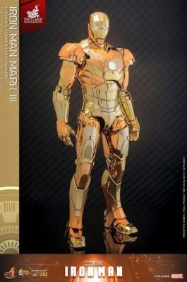 IRON MAN DIECAST IRON MAN MARK III (GOLDEN & COPPER GOLD VERSION) EXCLUSIVE – MARVEL – MOVIE MASTERPIECE 1/6 – HOT TOYS