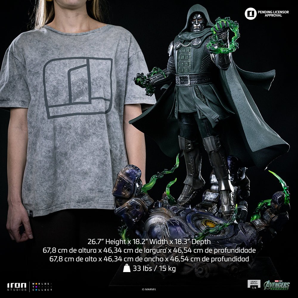 DOCTOR DOOM - AVENGERS: DOOMSDAY - LEGACY REPLICA 1/4 - IRON STUDIOS - Imagen 20