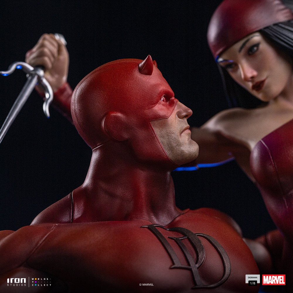 DAREDEVIL AND ELEKTRA - MARVEL COMICS - DIORAMA 1/6 - IRON STUDIOS - Imagen 7
