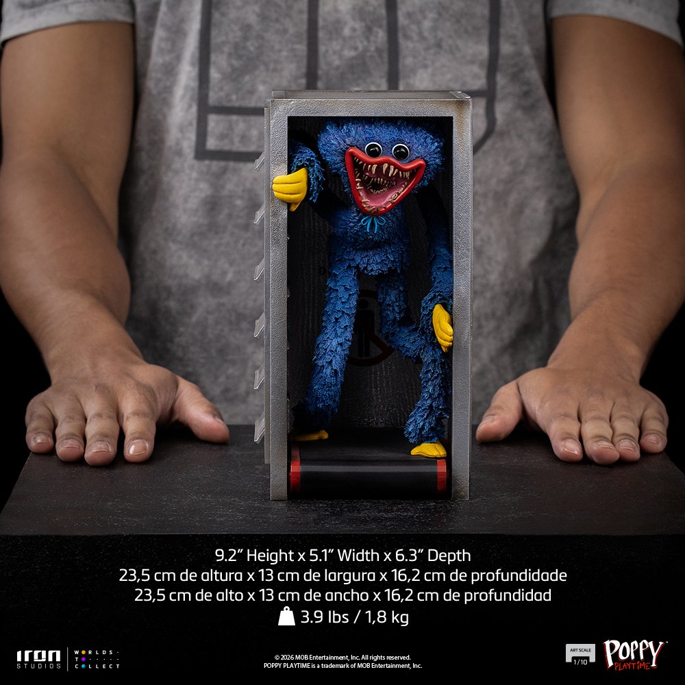 HUGGY WUGGY - POPPY PLAYTIME - ART SCALE 1/10 - IRON STUDIOS - Imagen 15