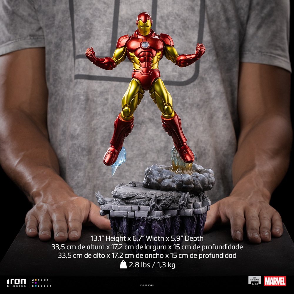 IRON MAN - INFINITY GAUNTLET DIORAMA - BDS ART SCALE 1/10 - IRON STUDIOS - Imagen 26