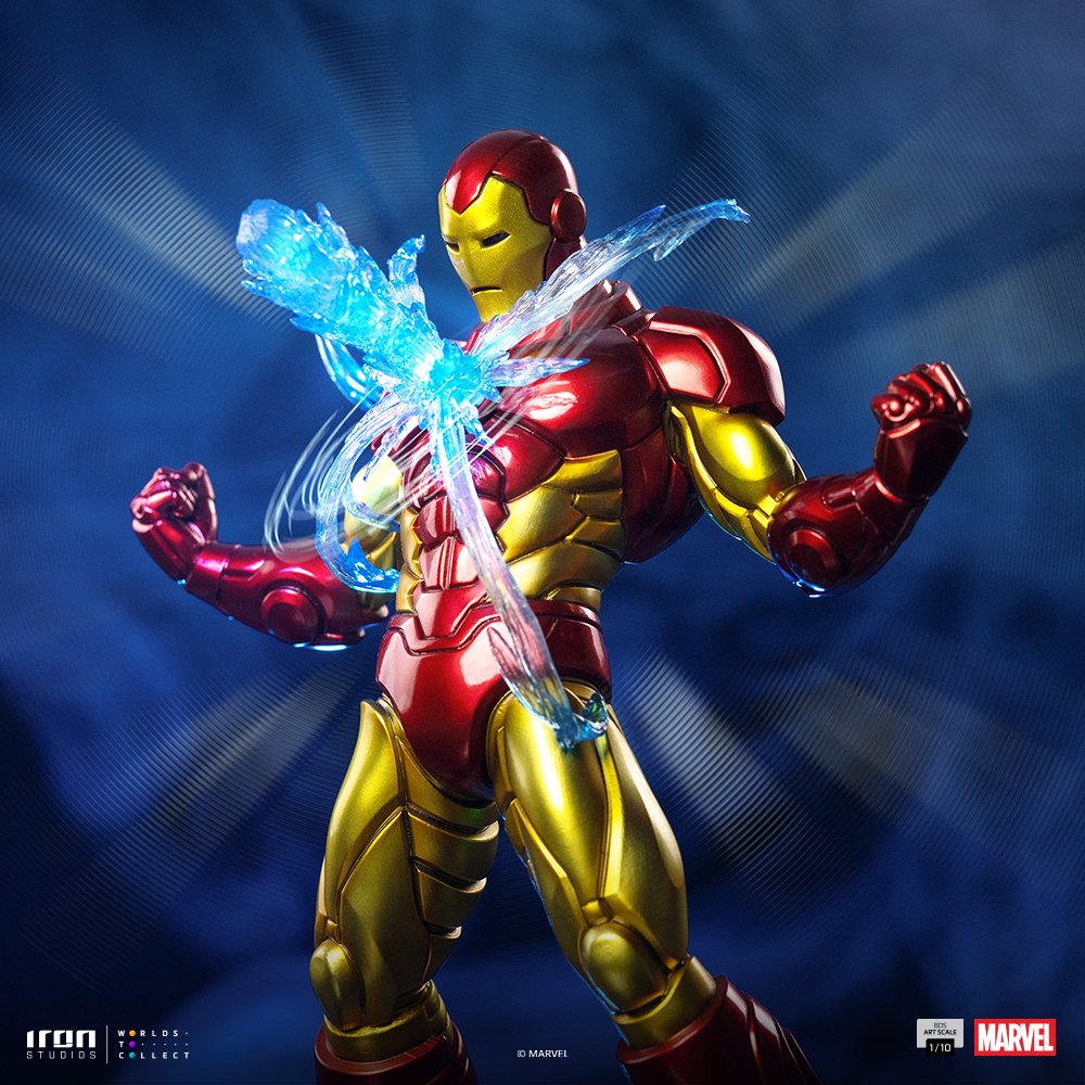 IRON MAN - INFINITY GAUNTLET DIORAMA - BDS ART SCALE 1/10 - IRON STUDIOS - Imagen 25