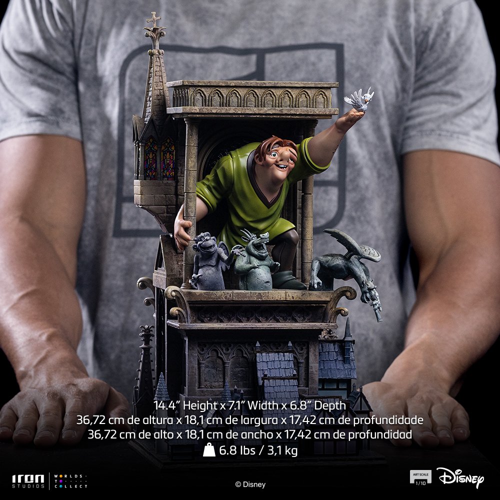QUASIMODO - THE HUNCHBACK OF NOTRE DAME - ART SCALE 1/10 - IRON STUDIOS - Imagen 15