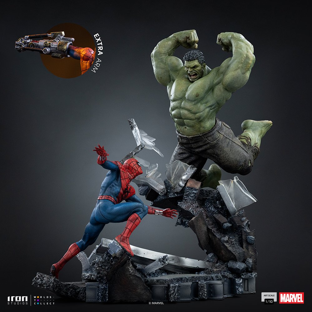 SPIDER-MAN VS HULK - SPIDER-MAN: BRAND NEW DAY - ART SCALE 1/10 - IRON STUDIOS - Imagen 8
