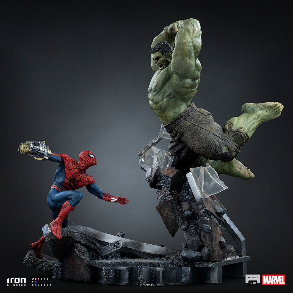 SPIDER-MAN VS HULK - SPIDER-MAN: BRAND NEW DAY - ART SCALE 1/10 - IRON STUDIOS - Imagen 9