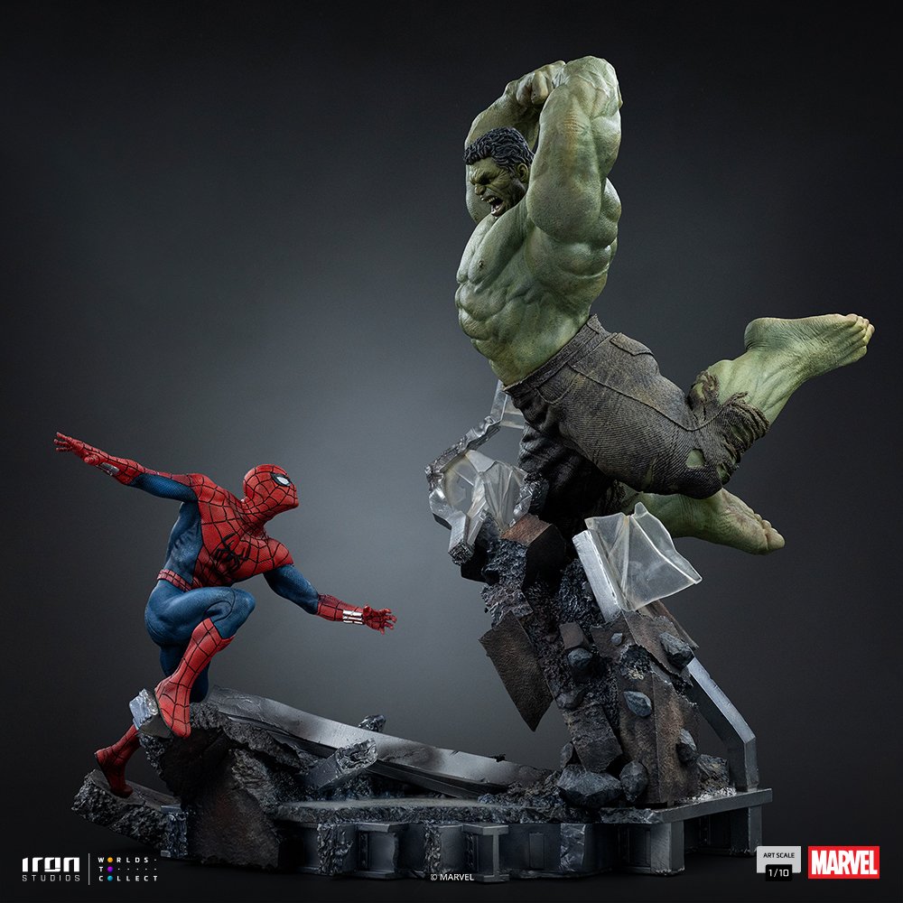 SPIDER-MAN VS HULK - SPIDER-MAN: BRAND NEW DAY - ART SCALE 1/10 - IRON STUDIOS - Imagen 12