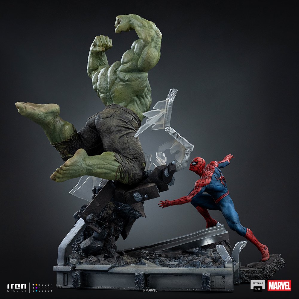 SPIDER-MAN VS HULK - SPIDER-MAN: BRAND NEW DAY - ART SCALE 1/10 - IRON STUDIOS - Imagen 16