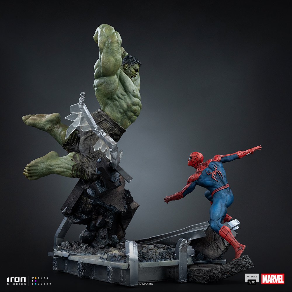 SPIDER-MAN VS HULK - SPIDER-MAN: BRAND NEW DAY - ART SCALE 1/10 - IRON STUDIOS - Imagen 18