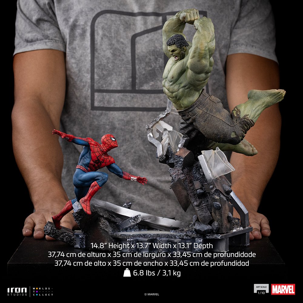 SPIDER-MAN VS HULK - SPIDER-MAN: BRAND NEW DAY - ART SCALE 1/10 - IRON STUDIOS - Imagen 22
