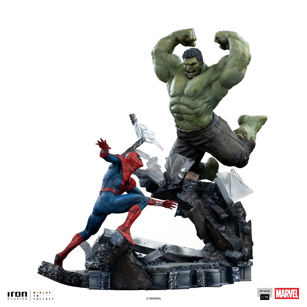 SPIDER-MAN VS HULK - SPIDER-MAN: BRAND NEW DAY - ART SCALE 1/10 - IRON STUDIOS