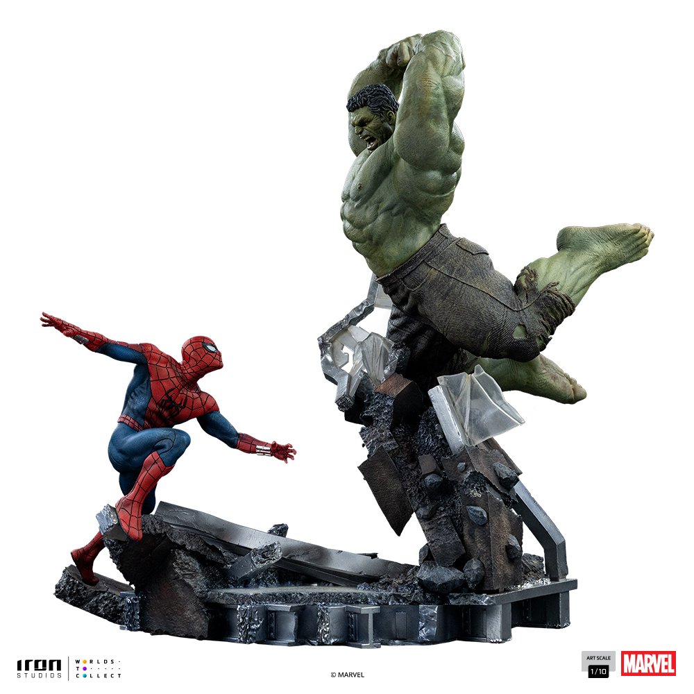 SPIDER-MAN VS HULK - SPIDER-MAN: BRAND NEW DAY - ART SCALE 1/10 - IRON STUDIOS - Imagen 2