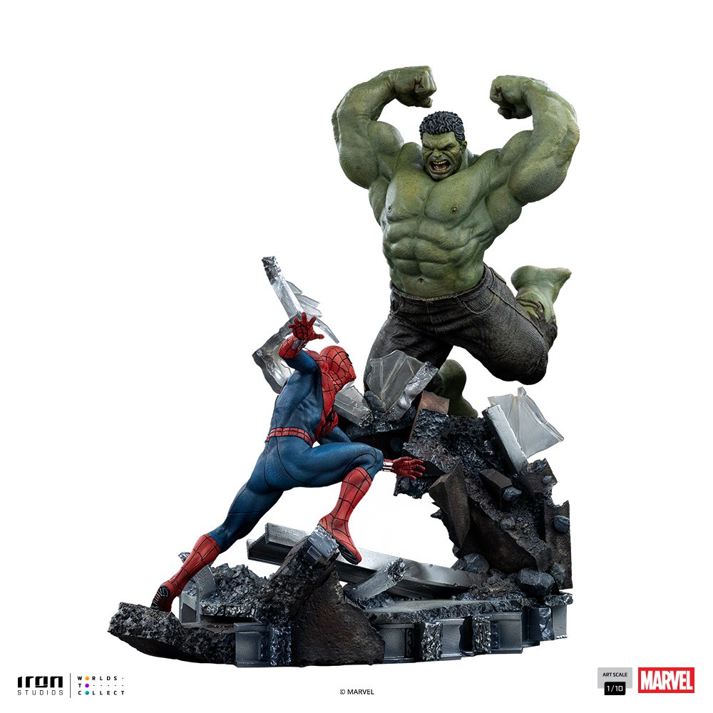 SPIDER-MAN VS HULK - SPIDER-MAN: BRAND NEW DAY - ART SCALE 1/10 - IRON STUDIOS - Imagen 3