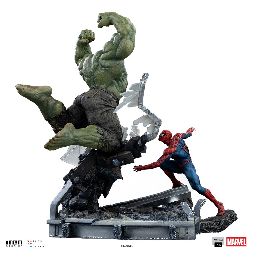 SPIDER-MAN VS HULK - SPIDER-MAN: BRAND NEW DAY - ART SCALE 1/10 - IRON STUDIOS - Imagen 4