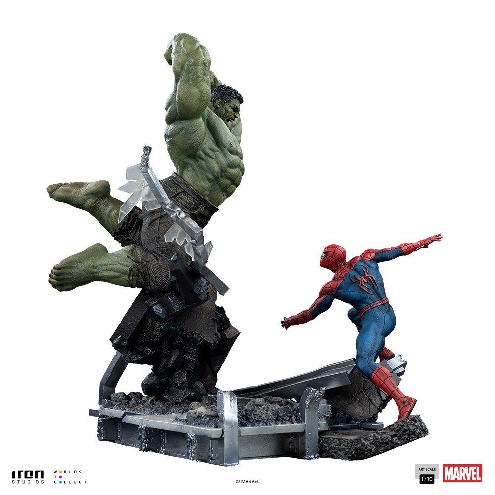 SPIDER-MAN VS HULK - SPIDER-MAN: BRAND NEW DAY - ART SCALE 1/10 - IRON STUDIOS - Imagen 5