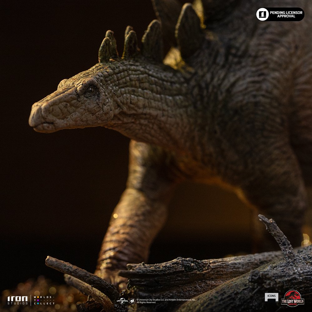 STEGOSAURUS - THE LOST WORLD - ICONS - JURASSIC WORLD - ICONS - IRON STUDIOS - Imagen 5