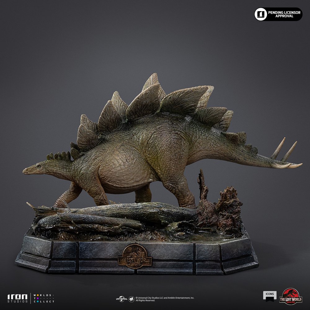 STEGOSAURUS - THE LOST WORLD - ICONS - JURASSIC WORLD - ICONS - IRON STUDIOS - Imagen 6