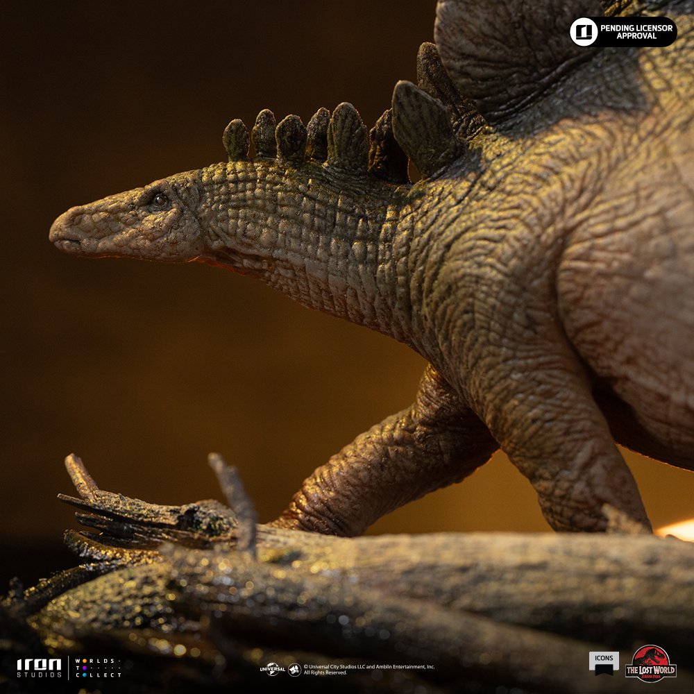 STEGOSAURUS - THE LOST WORLD - ICONS - JURASSIC WORLD - ICONS - IRON STUDIOS - Imagen 7
