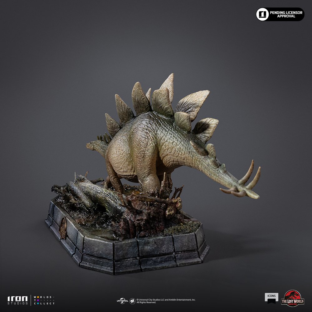 STEGOSAURUS - THE LOST WORLD - ICONS - JURASSIC WORLD - ICONS - IRON STUDIOS - Imagen 8