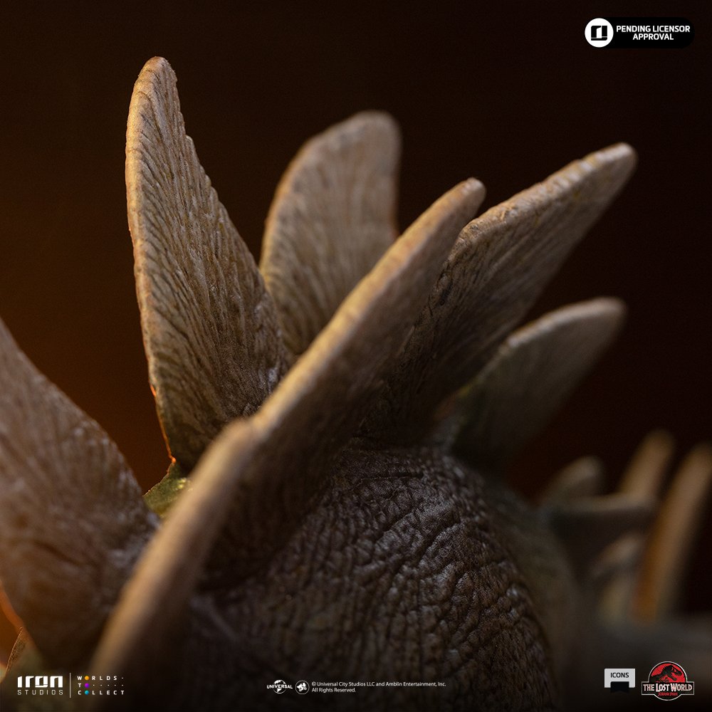 STEGOSAURUS - THE LOST WORLD - ICONS - JURASSIC WORLD - ICONS - IRON STUDIOS - Imagen 9