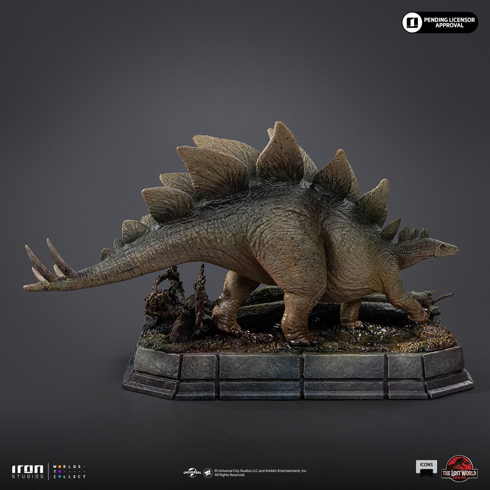 STEGOSAURUS - THE LOST WORLD - ICONS - JURASSIC WORLD - ICONS - IRON STUDIOS - Imagen 10