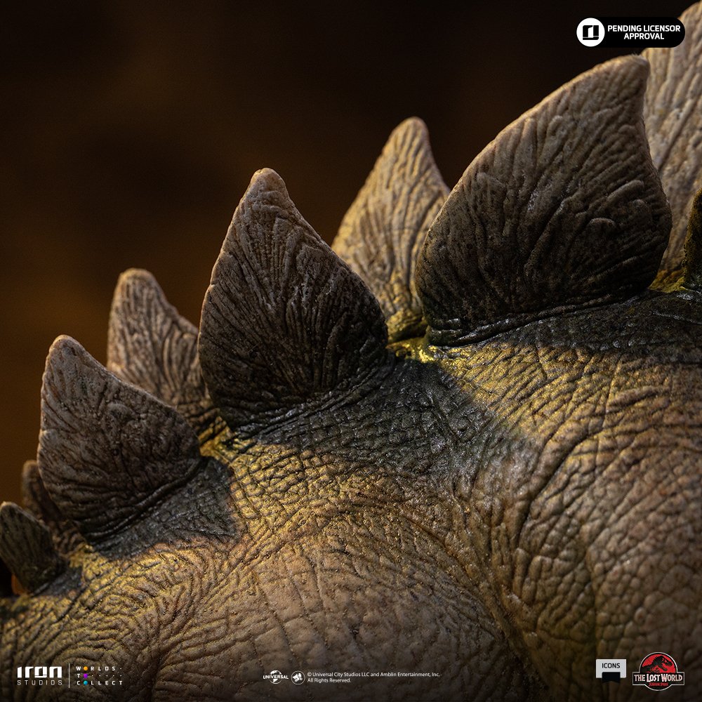 STEGOSAURUS - THE LOST WORLD - ICONS - JURASSIC WORLD - ICONS - IRON STUDIOS - Imagen 11